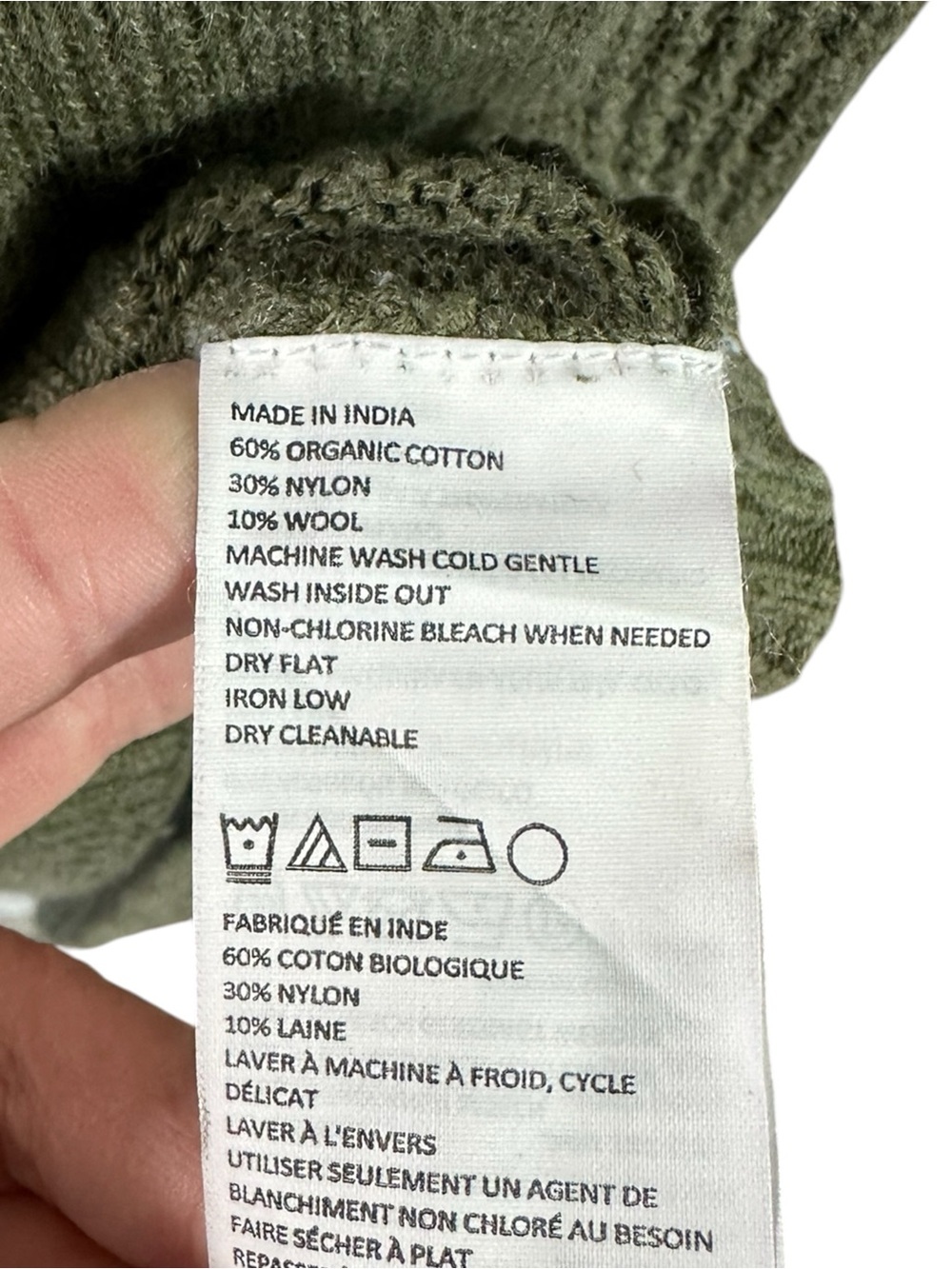 Prana Olive Cowl-Neck Knit Sweater Dress - Picture 8 of 9